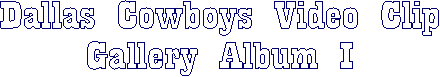 Dallas Cowboy Audio Clips